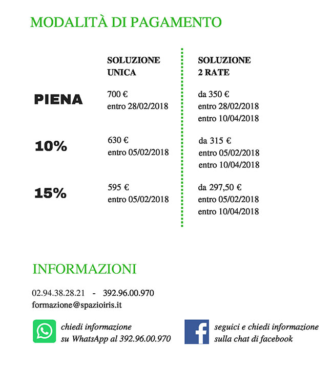 modalita pagamento corso